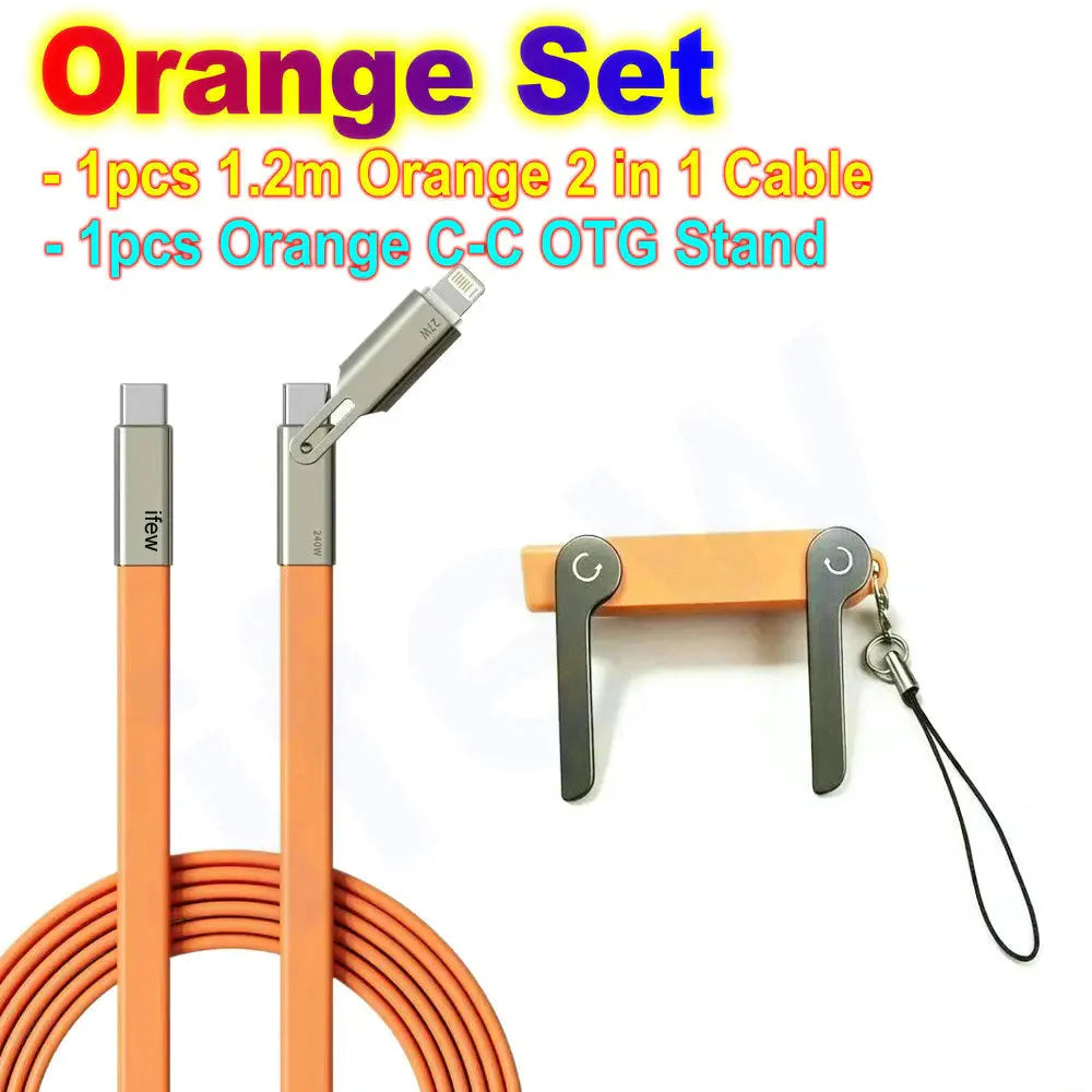 240W Fast Charging Data Cable for iPhone/Android/Tablets